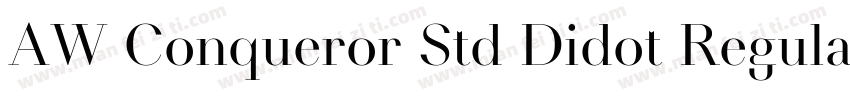 AW Conqueror Std Didot Regular字体转换